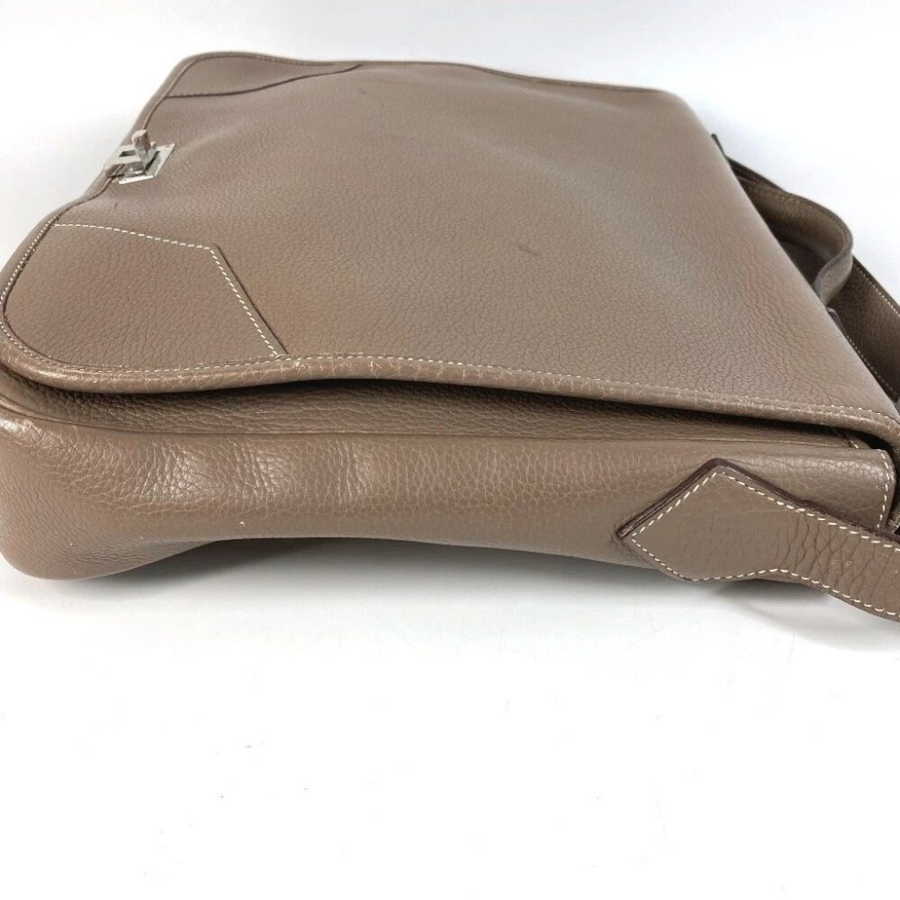 HERMES flap Victoria Messenger Bag 2WAY Bag Shoulder Bag Crossbody Hand Bag - Picture 7 of 14